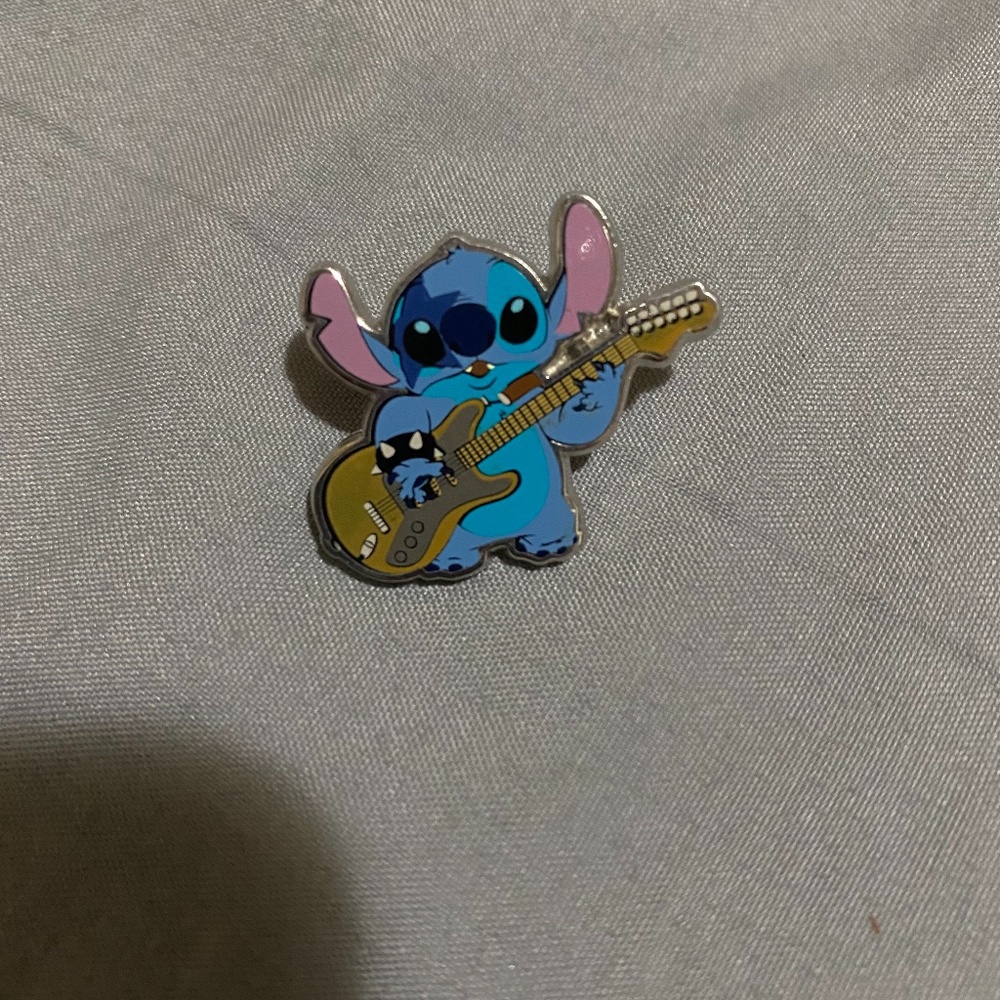 disney rocker lilo and stitch enamel pin